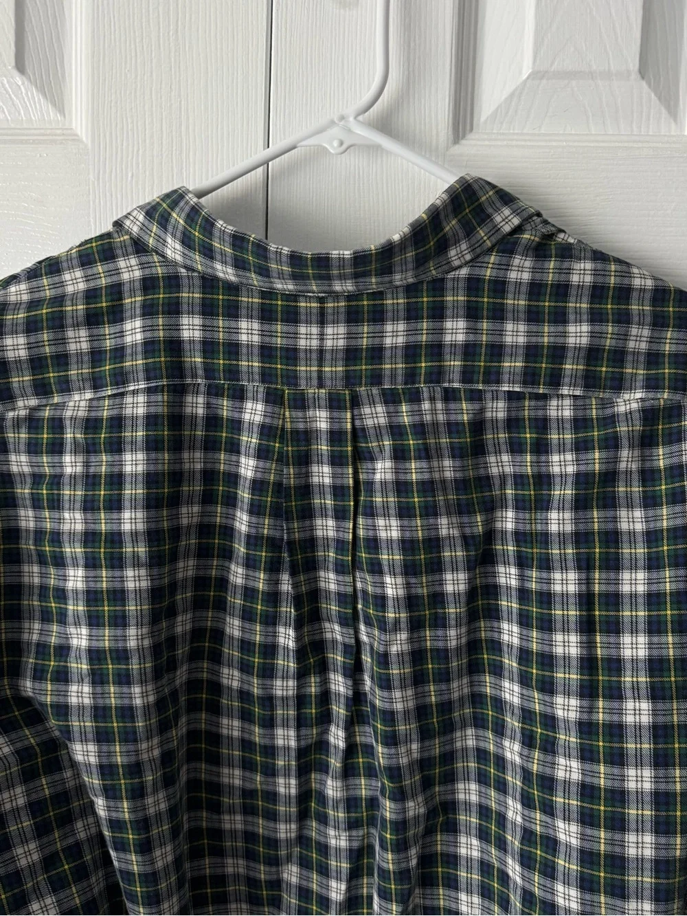 Polo Ralph Lauren Vintage Plaid Flannel Button Down XXL 90s Dress Shirt Luxury